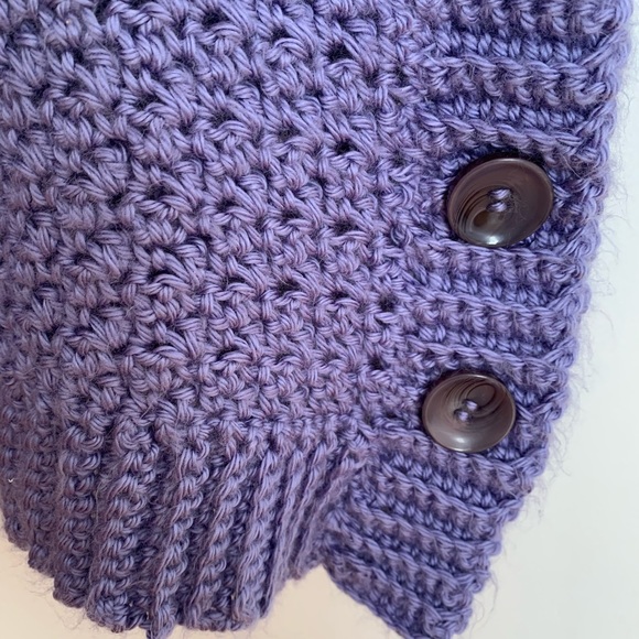 Handmade Crocheted Poncho - Picture 2 of 5